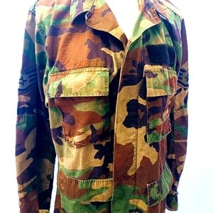 Military camouflage cotton jacket.